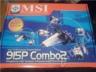 Лот: 179503. Фото: 1. MICRO-STAR MS-7140 915i combo2f... Материнские платы