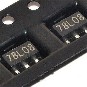Лот: 10877355. Фото: 1. Стабилизатор напряжения 78L08... Микросхемы