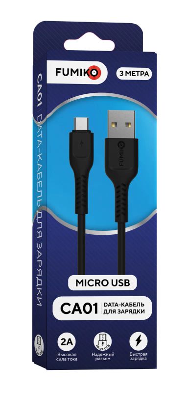Лот: 19482043. Фото: 1. Кабель Fumiko CA01 Micro USB 2A... Дата-кабели, переходники