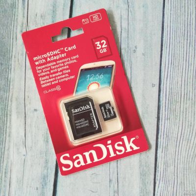 Лот: 14111282. Фото: 1. Карта памяти SDHC Micro SanDisk... Карты памяти