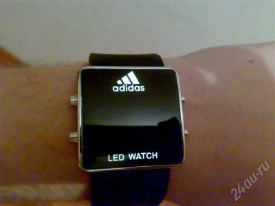 Лот: 677571. Фото: 1. Adidas led часы (новые) (черные... Красноярск