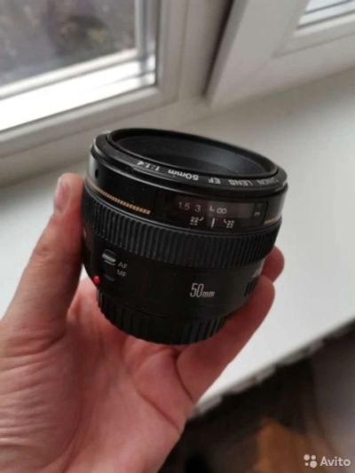 Лот: 17547393. Фото: 1. Объектив Canon EF 50 mm f/1.4... Объективы