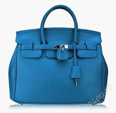 Лот: 1232702. Фото: 1. сумка hermes birkin blue w35... Сумки
