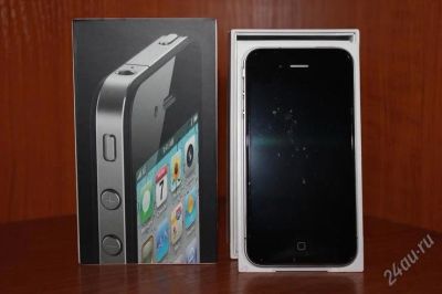 Лот: 1096753. Фото: 1. Айфон 4 16Gb Черный. Смартфоны