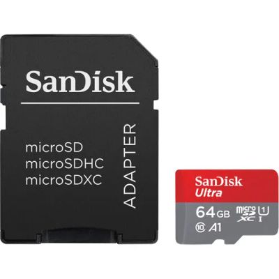 Лот: 24616916. Фото: 1. Карта памяти SanDisk 64GB Ultra... Карты памяти