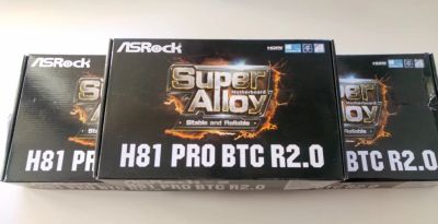 Лот: 9560947. Фото: 1. Asrock H81 Pro BTC 2.0. Материнские платы