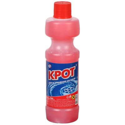 Лот: 24414483. Фото: 1. Средство от засоров Крот, 500... Бытовая химия