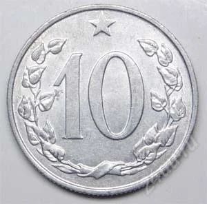 Лот: 1447301. Фото: 1. Чехословакия. 10 геллер 1968г... Европа