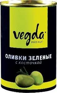 Лот: 10161655. Фото: 1. Vegda. Оливки с косточкой. 300мл... Консервы