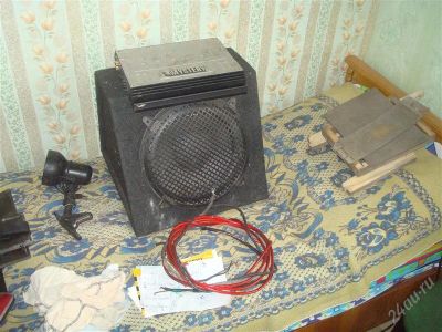 Лот: 1604135. Фото: 1. Саб Иволга 12" и Усилитель Mystery... Сабвуферы