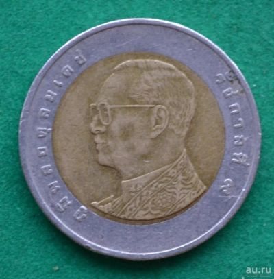 Лот: 12949794. Фото: 1. 10 Бат 2012 года (Тайланд) (11... Азия