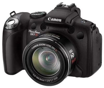 Лот: 10240583. Фото: 1. Canon PowerShot SX1 IS с объективом... Цифровые компактные