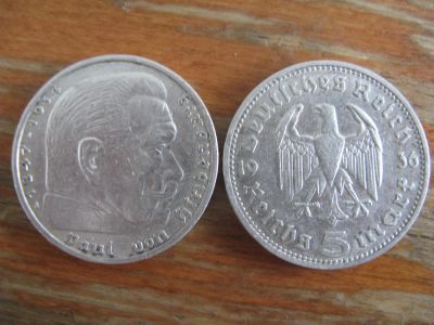 Лот: 11624003. Фото: 1. Германия 5 марок 1936 года. Серия... Германия и Австрия