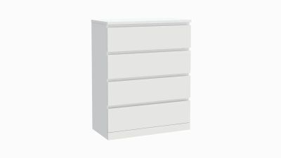 Лот: 24332197. Фото: 1. Комод 4 ящика Tokko, цвет Белый. Комоды