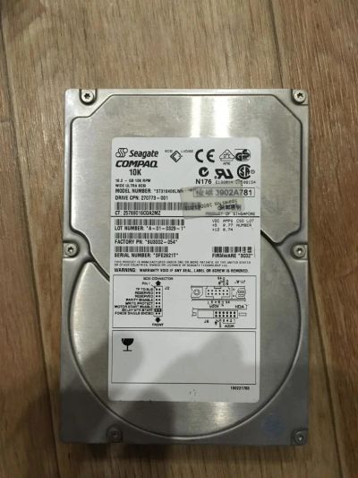 Лот: 10841099. Фото: 1. HDD SCSI Seagate Compaq 10K 18... Жёсткие диски (HDD)