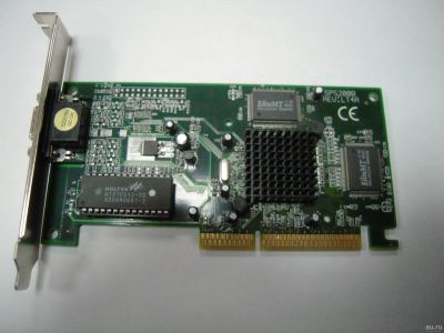 Лот: 13277191. Фото: 1. Винтажная видеокарта AGP 8Mb Sparkle... Видеокарты