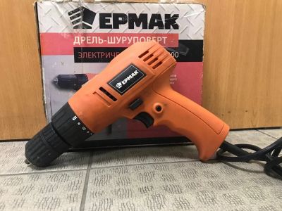 Лот: 17155770. Фото: 1. Дрель-шуруповерт Ермак ДШЭ-300... Электроинструмент