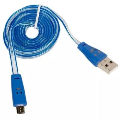 Лот: 19174224. Фото: 1. Кабель USB - Micro USB светящийся. Дата-кабели, переходники