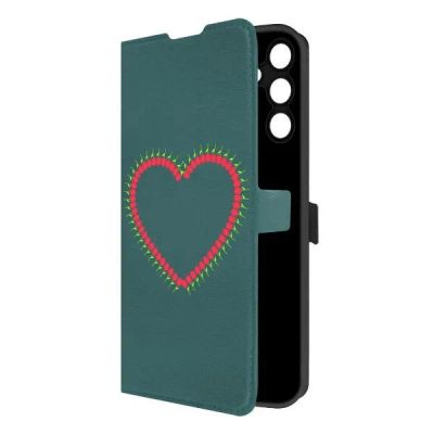 Лот: 25043797. Фото: 1. Чехол Krutoff Eco Book "Сердце... Чехлы, бамперы