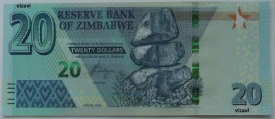 Лот: 17865597. Фото: 1. R Зимбабве 20 долларов 2020, UNC. Африка