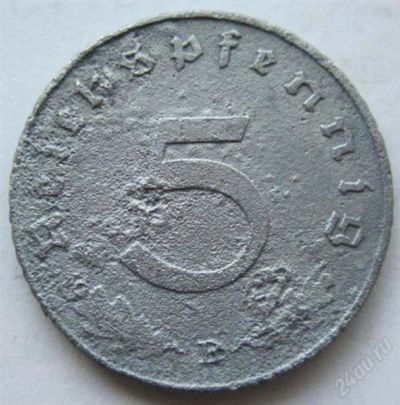 Лот: 1777448. Фото: 1. vz Германия 5 пфенигов 1941 B. Германия и Австрия