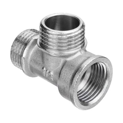 Лот: 25584739. Фото: 1. Тройник 1/2", г-ш-ш, латунь, AquaLink. Фитинги, подводка