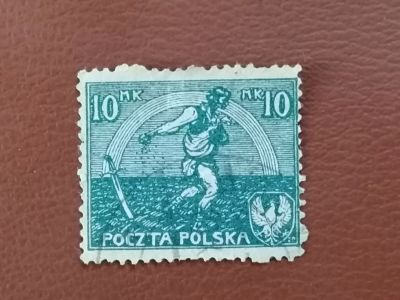 Лот: 25704352. Фото: 1. Редкость! Польша 1921 год. Сеятель. Марки