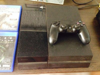 Лот: 6152840. Фото: 1. Playstation 4 500 gb +4 диска. Игровые приставки, консоли