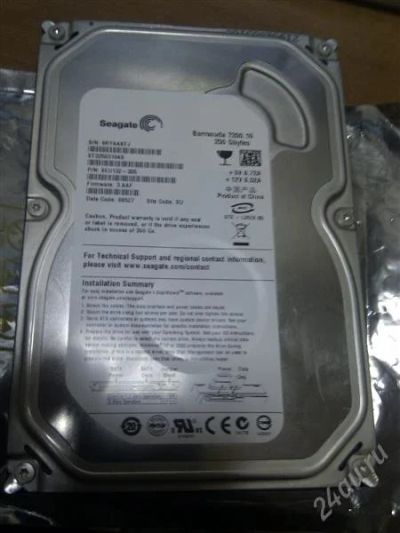 Лот: 2850948. Фото: 1. HDD Barracuda 7200 250Gb винчестер... Жёсткие диски (HDD)