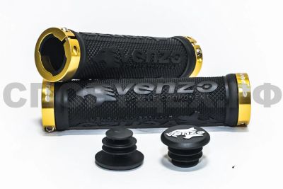 Лот: 6886786. Фото: 1. Грипсы VENZO (золотистые замки... Запчасти