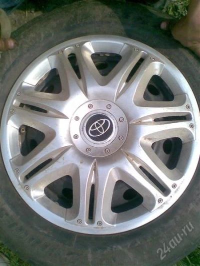 Лот: 982673. Фото: 1. Продам диски от тойоты с колпаками. Диски