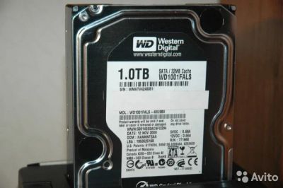 Лот: 10973282. Фото: 1. Western Digital WD1001fals. Жёсткие диски (HDD)