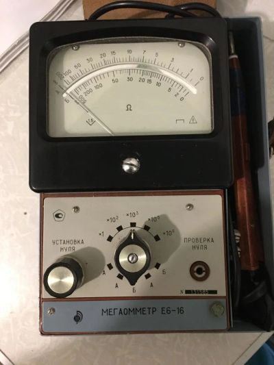 Лот: 9888192. Фото: 1. Мегаомметр Е6-16. Радиолюбительский инструмент