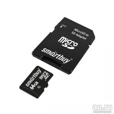 Лот: 14340452. Фото: 1. Карта памяти microSDHC SmartBuy... Карты памяти