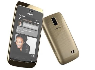 Лот: 3953241. Фото: 1. Смартфон Nokia Asha 308 Gold в... Смартфоны