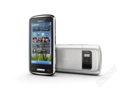 Лот: 1607222. Фото: 1. Корпус Nokia C6-01 Silver Бесплатная... Корпуса, клавиатуры, кнопки