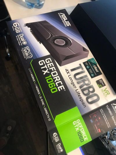 Лот: 16707544. Фото: 1. Видеокарта GeForce GTX1060 Asus... Видеокарты