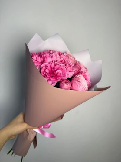 Лот: 25858342. Фото: 1. 2. Букет - комплимент сборный... Свежие цветы