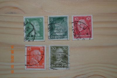 Лот: 5958564. Фото: 1. Рейх 1926г. Знаменитые немцы. Марки
