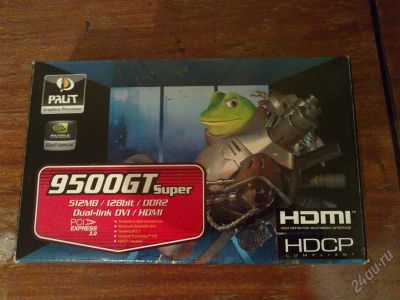 Лот: 1375440. Фото: 1. видеокарта GeForce 9500GT. Видеокарты