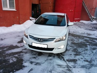 Лот: 9524730. Фото: 1. Реснички на фары Hyundai Solaris... Детали тюнинга