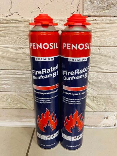 Лот: 24557220. Фото: 1. Penosil Пена монтажная огнестойкая. Клеи, герметики, пена монтажная, клейкие ленты