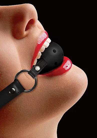 Лот: 22060421. Фото: 1. Кляп из пвх Gag Ball Black. Игрушки