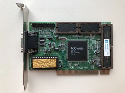 Лот: 25115589. Фото: 1. PCI 2Mb S3Trio64V+ 64 / 325 MK... Видеокарты