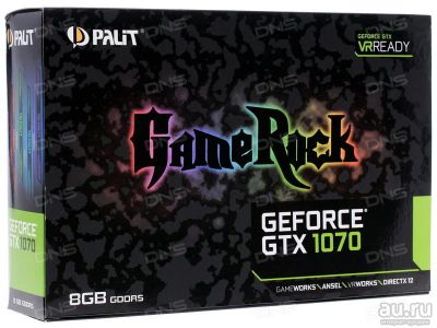 Лот: 9161442. Фото: 1. Palit GAME ROCK 1070 на гарантии... Видеокарты