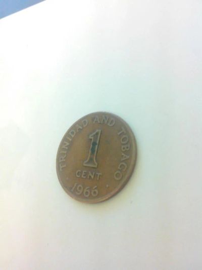 Лот: 11313647. Фото: 1. 1 cent 1966 Trinidad and Tobago... Америка