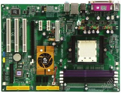 Лот: 1773692. Фото: 1. Материнская плата(Epox) + процессор... Материнские платы