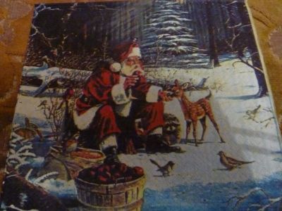 Лот: 16818548. Фото: 1. Салфетка для декупажа"Дед мороз... Декупаж