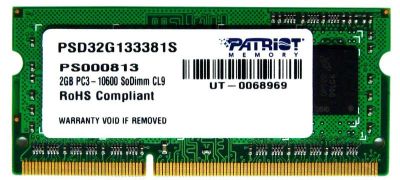 Лот: 11184796. Фото: 1. DDR-III SO-DIMM 4096Mb Patriot... Оперативная память