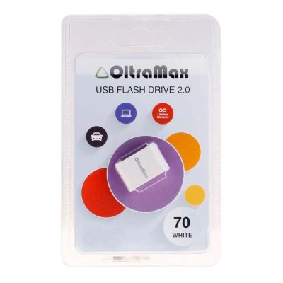 Лот: 11686120. Фото: 1. USB 4GB OltraMax 70 белый. USB-флеш карты